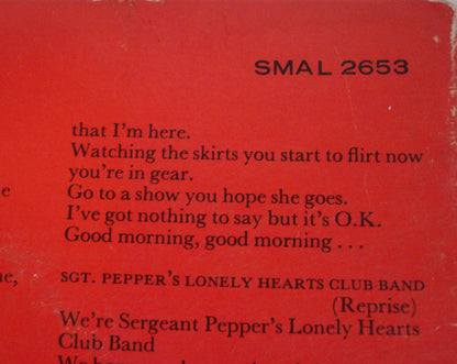 The Beatles : Sgt. Pepper's Lonely Hearts Club Band (LP, Album, M/Print, RE, Gat)