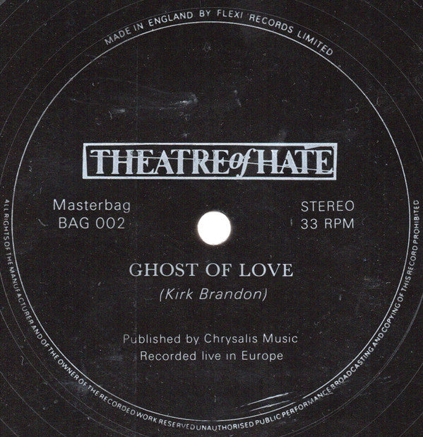 Theatre Of Hate : Ghost Of Love (Flexi, 7", S/Sided, Squ)