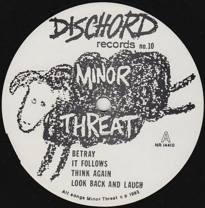 Minor Threat : Out Of Step (12", EP, Bla)