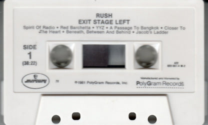 Rush : Exit...Stage Left (Cass, Album, RE)