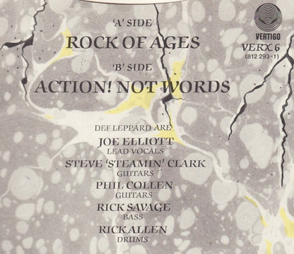 Def Leppard : Rock Of Ages (12", Single)