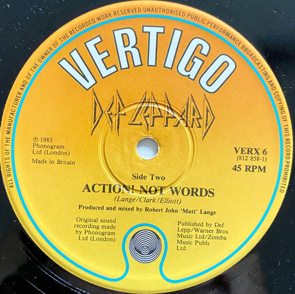 Def Leppard : Rock Of Ages (12", Single)