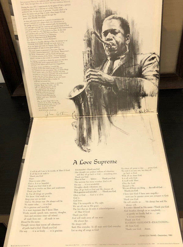 John Coltrane : A Love Supreme (LP, Album, RE, Gat)