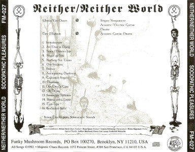 Neither/Neither World : Sociopathic Pleasures (CD, Album)