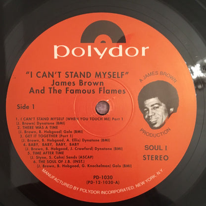 James Brown & The Famous Flames : I Can't Stand Myself When You Touch Me (LP, Album, RE)