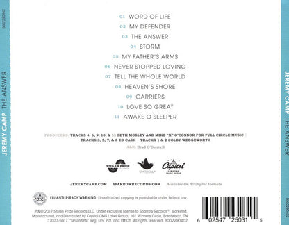 Jeremy Camp : The Answer (CD, Album)