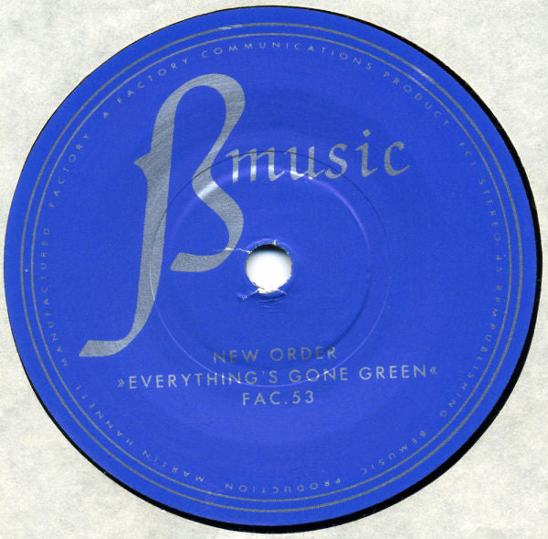 New Order : Procession / Everything's Gone Green (7", Single, Ora)