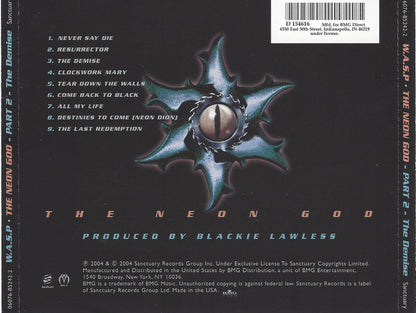 W.A.S.P. : The Neon God: Part 2 - The Demise (CD, Album, Club)