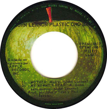 John Lennon / The Plastic Ono Band : Mother / My Mummy's Dead / Look At Me / Isolation (7", EP)