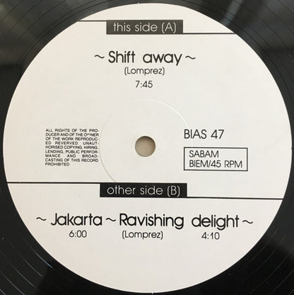 Trisomie 21 : Shift Away ° Jakarta ° Ravishing Delight (12")