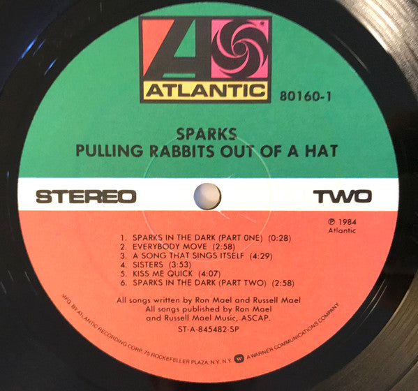 Sparks : Pulling Rabbits Out Of A Hat (LP, Album, Spe)