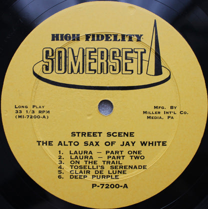 Jay White (3) : Street Scene (LP, Album, Mono)