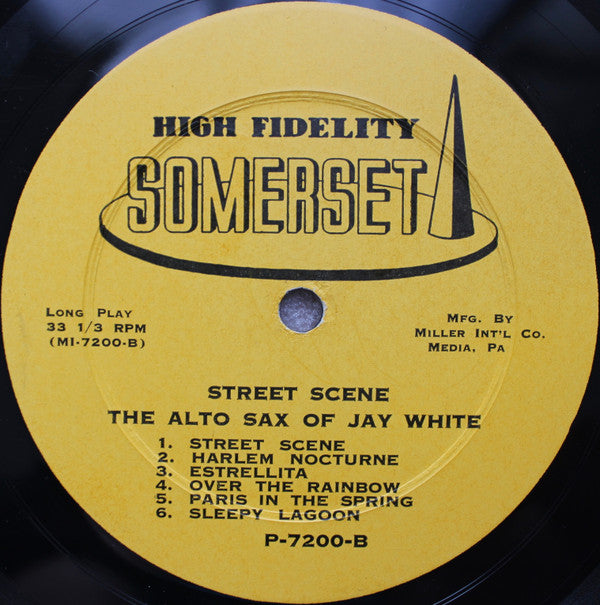 Jay White (3) : Street Scene (LP, Album, Mono)