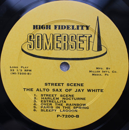 Jay White (3) : Street Scene (LP, Album, Mono)