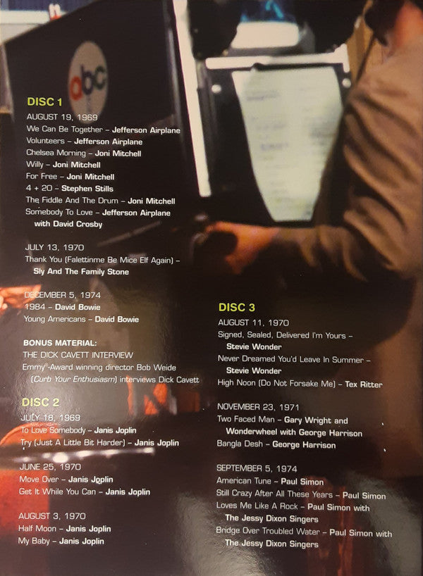 Various : The Dick Cavett Show: Rock Icons (3xDVD-V, Mono, RE, NTSC)