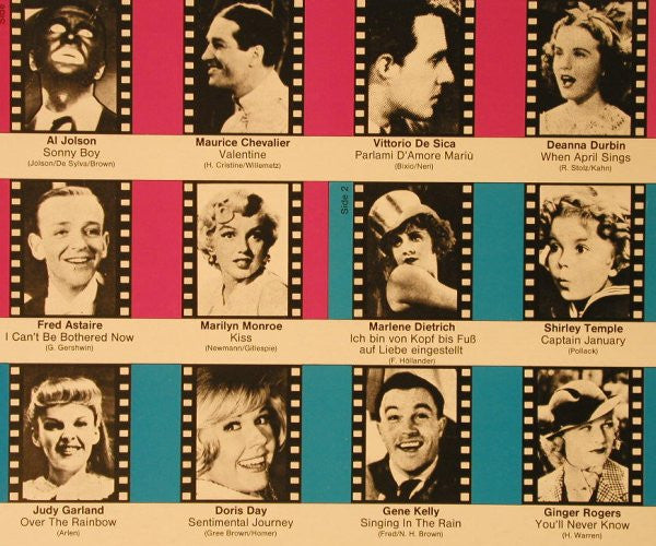 Various : Hurray For Hollywood - Stars Singing Their Filmhits (LP, Comp, Pic)
