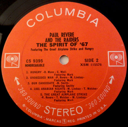 Paul Revere & The Raiders : The Spirit Of '67 (LP, Album, Ter)