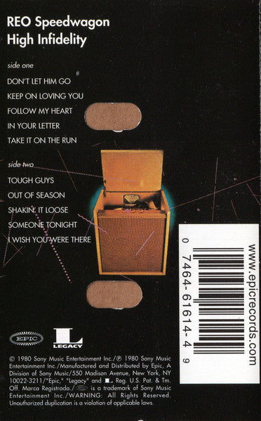 REO Speedwagon : Hi Infidelity (Cass, Album, RE, Cle)