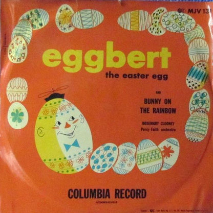 Rosemary Clooney : Eggbert, The Easter Egg / Bunny On The Rainbow (10", Non)