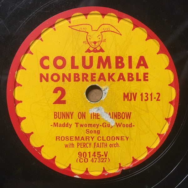 Rosemary Clooney : Eggbert, The Easter Egg / Bunny On The Rainbow (10", Non)