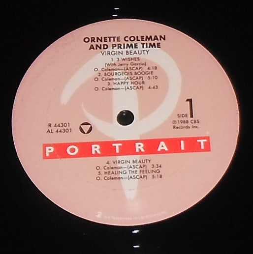 Ornette Coleman And Prime Time (5) : Virgin Beauty (LP, Album, Car)