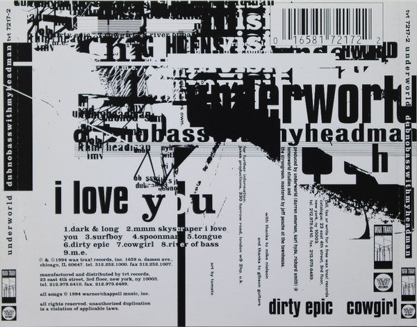 Underworld : Dubnobasswithmyheadman (CD, Album)