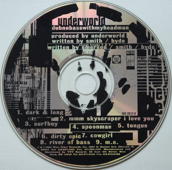Underworld : Dubnobasswithmyheadman (CD, Album)