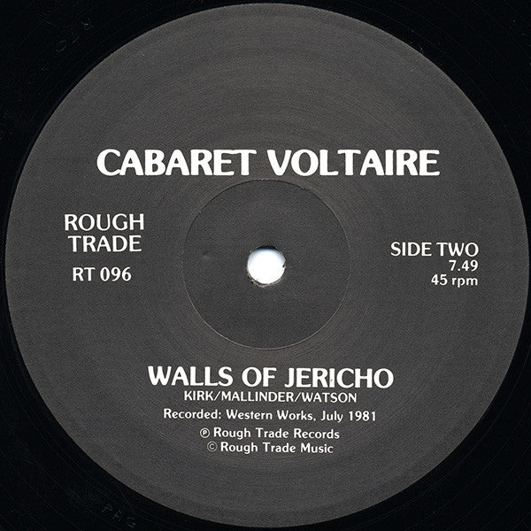 Cabaret Voltaire : Eddie's Out / Walls Of Jericho (12")