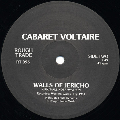 Cabaret Voltaire : Eddie's Out / Walls Of Jericho (12")