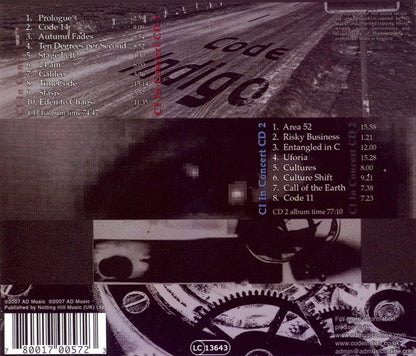 Code Indigo : In Concert (2xCD, Album, Mixed)