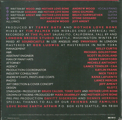 Mother Love Bone : Apple (CD, Album)