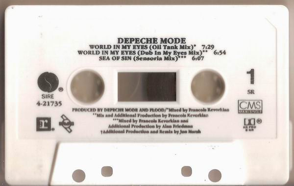 DepecheMode* : World In My Eyes / Happiest Girl / Sea Of Sin (Cass, Maxi, SR,)