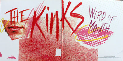The Kinks : Word Of Mouth (LP, Album, RE, RM, Red)