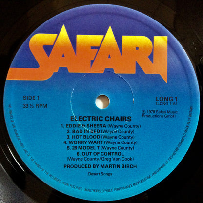 The Electric Chairs : The Electric Chairs (LP, Album)