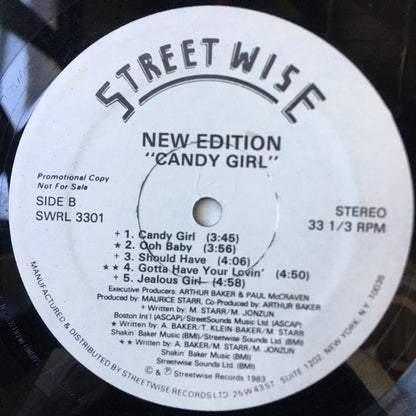 New Edition : Candy Girl (LP, Album, Promo)