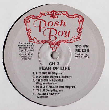 CH3* : Fear Of Life (LP, Album)