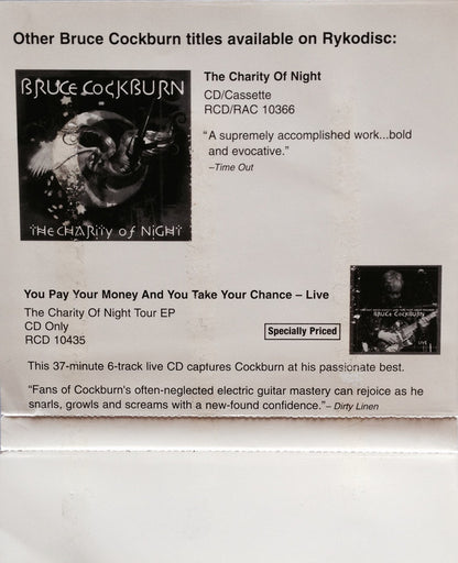 Bruce Cockburn : Breakfast In New Orleans.....Dinner In Timbuktu (CD, Album)