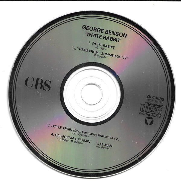 George Benson : White Rabbit (CD, Album, RE, RM, DAD)