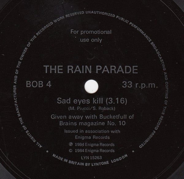 Rain Parade : Sad Eyes Kill (Flexi, 7", S/Sided, Single, Promo)