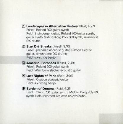 Bill Frisell / Vernon Reid : Smash & Scatteration (CD, Album)