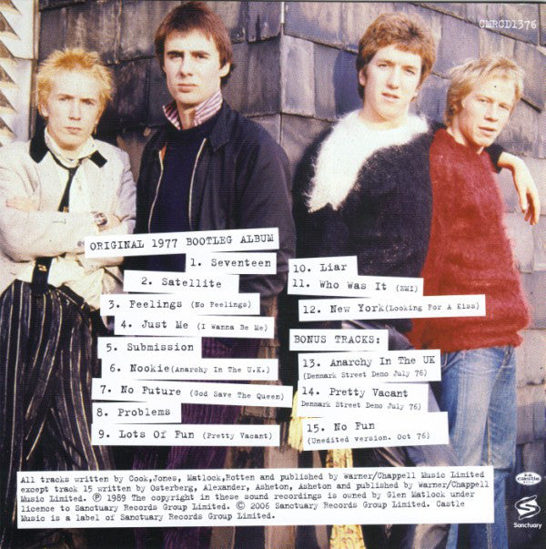 Sex Pistols : Spunk (CD, Album, RM)