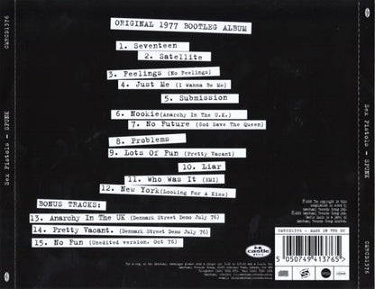 Sex Pistols : Spunk (CD, Album, RM)