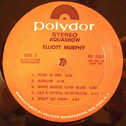 Elliott Murphy : Aquashow (LP, Album)