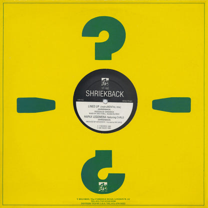 Shriekback : Lined Up (12", Single, Y D)