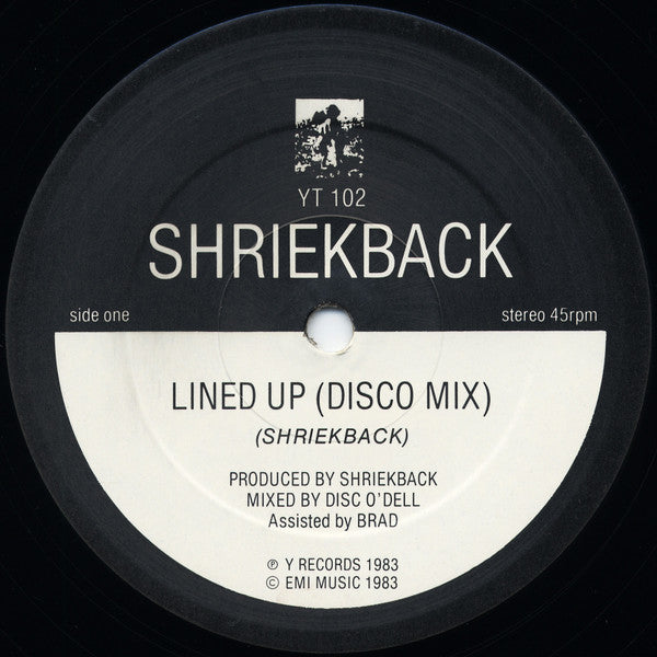 Shriekback : Lined Up (12", Single, Y D)