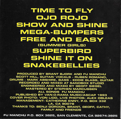 Fu Manchu : No One Rides For Free (CD, Album)