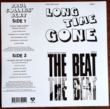 Paul Collins' Beat : Long Time Gone / To Beat Or Not To Beat (12", Comp)