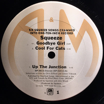 Squeeze (2) : 6 Squeeze Songs Crammed Into One Ten-Inch Record (10", Album, Comp, Y -)