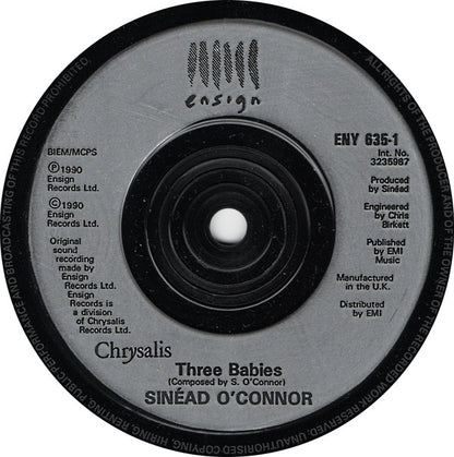 Sinéad O'Connor : Three Babies (7", Single, Pos)