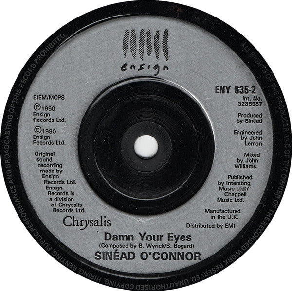 Sinéad O'Connor : Three Babies (7", Single, Pos)